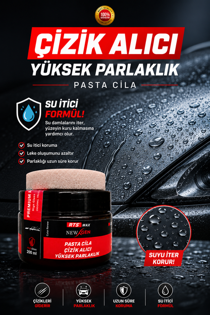 Araba Oto Çizik Giderici, Parlatıcı, Pasta Cila Seti, Oto Bakım, Boya Koruma 200 mL